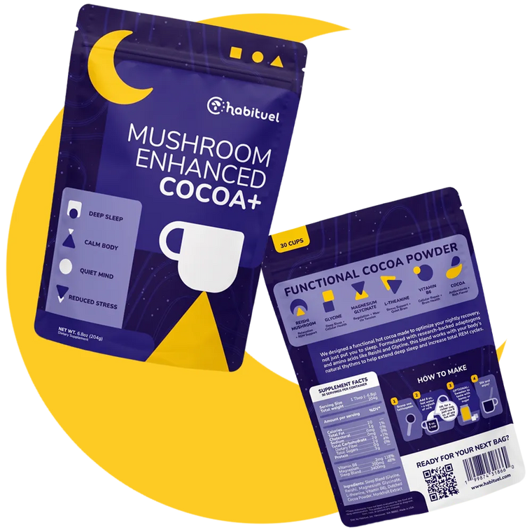 Enhanced Mushroom Cocoa + pouch and information card
